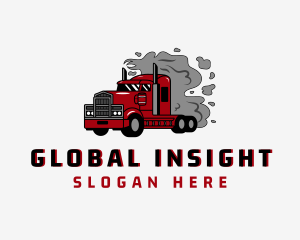 Smoke Logistics Truck Logo