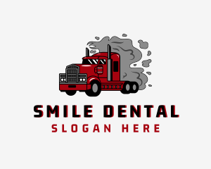 Smoke Logistics Truck Logo