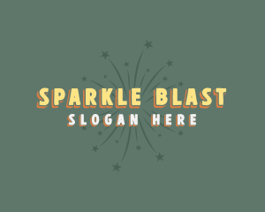 Fireworks Starburst Sparkle logo design