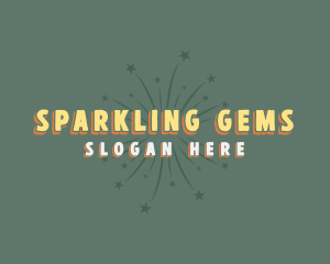 Fireworks Starburst Sparkle logo design