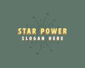 Fireworks Starburst Sparkle logo design