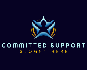 Human Agency Support logo design