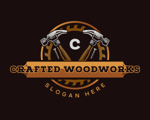 Carpentry Woodwork Hammer logo