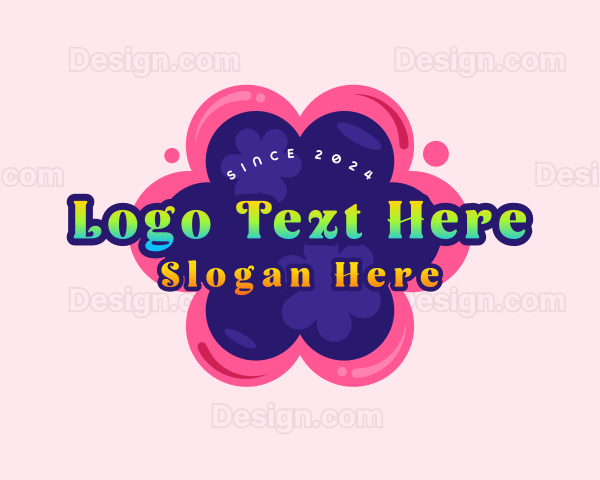 Cute Girly Flower Logo