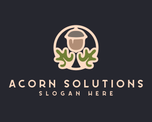 Oak Orchard Acorn logo design