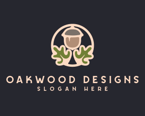 Oak Orchard Acorn logo design