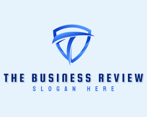 Shield Business Letter T logo design