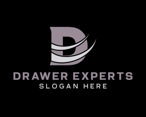 Industrial Logistics Mover Letter D  logo design