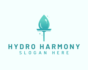Water Droplet Squeegee logo