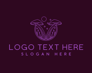 Magical Mushroom Plant Logo