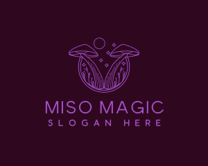 Magical Mushroom Plant logo design