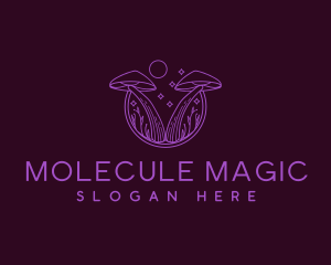 Magical Mushroom Plant logo design