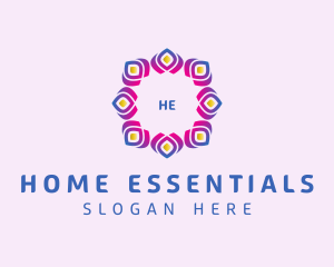 Floral Ornament Home Decoration  logo design