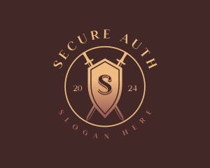 Security Shield Sword logo design