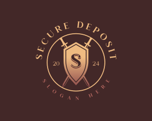 Security Shield Sword logo design