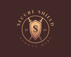 Security Shield Sword logo design