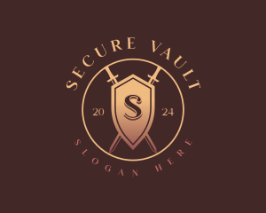 Security Shield Sword logo design