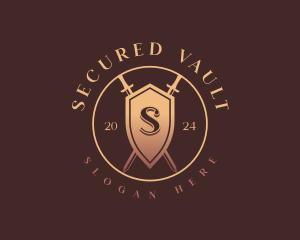 Security Shield Sword logo design