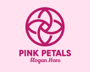 Pink Flower Spa  logo design