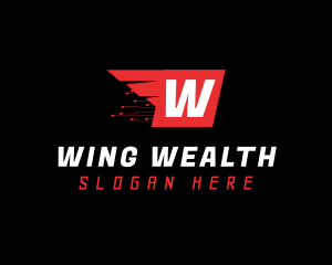 Fast Wings Logistics logo design