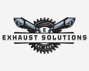 Muffler Automotive Mechanical logo design