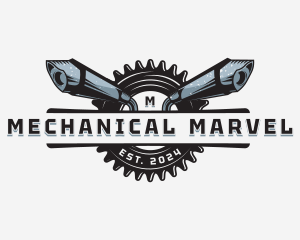 Muffler Automotive Mechanical logo design