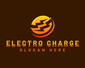 Electrical Power Lightning  logo design