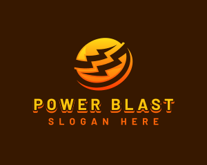 Electrical Power Lightning  logo design