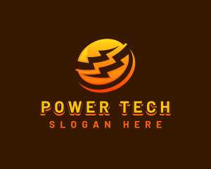 Electrical Power Lightning  logo design