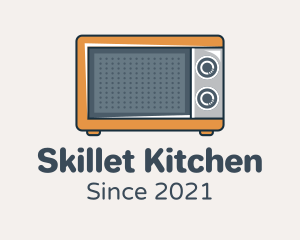 Cute Microwave Oven logo design