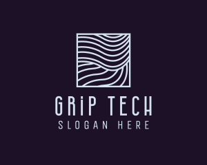 Modern Tech Waves logo design