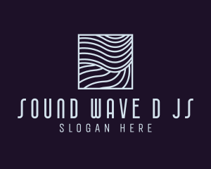 Modern Tech Waves logo design