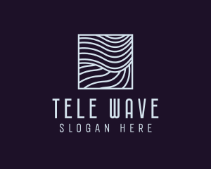 Modern Tech Waves logo design