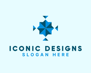 Geometric Triangle Symbol logo