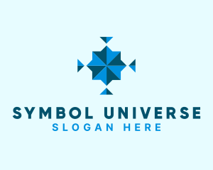 Geometric Triangle Symbol logo