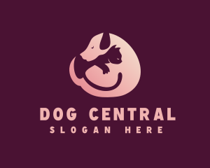 Dog Cat Animal Veterinary logo design