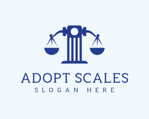 Elegant Tower Scales logo design