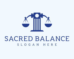 Elegant Tower Scales logo design