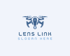 Aerial Drone Lens logo design