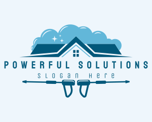 Roof Pressure Wash logo design