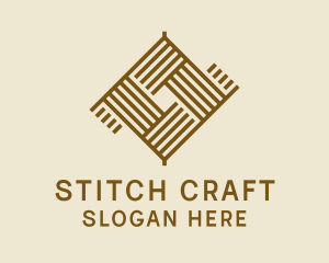 Sewing Fabric Pattern logo design