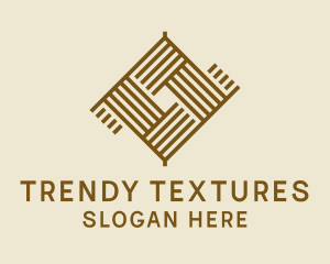 Sewing Fabric Pattern logo design