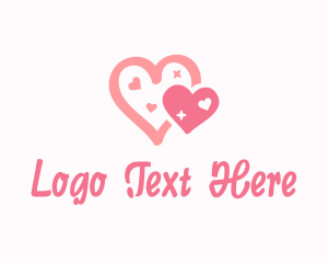 Dainty Pink Hearts logo