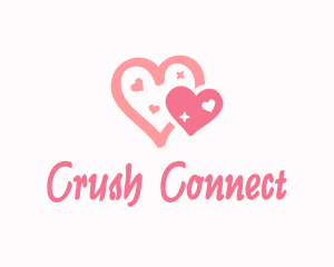 Dainty Pink Hearts logo