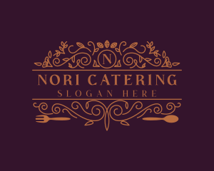 Elegant Floral Restaurant logo design