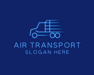 Express Transport Truck logo design