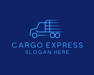 Express Transport Truck logo design