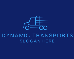 Express Transport Truck logo design