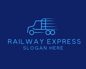 Express Transport Truck logo design