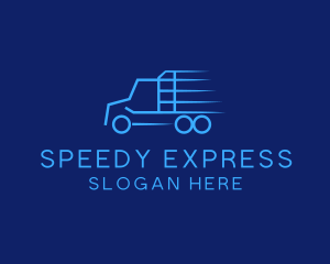 Express Transport Truck logo design